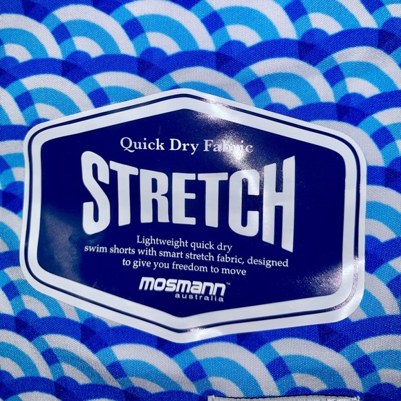 NWT Swim Shorts Trunks Mosmann Australia Quick Dry Stretch Men’s Beach Pool Gift - Picture 4 of 6